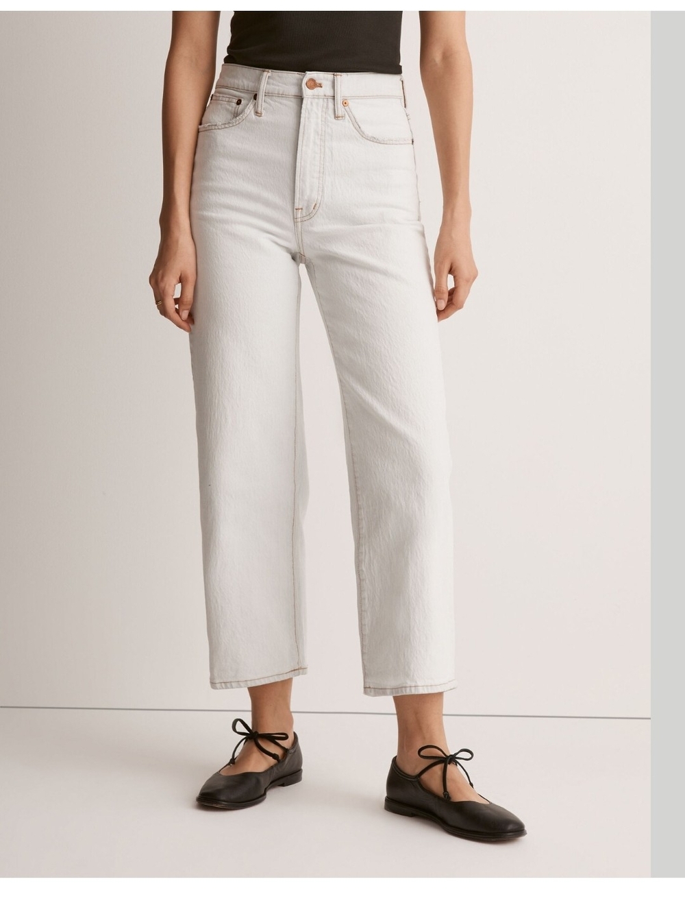 Madewell The Perfect Vintage Wide- Legged Cropped Jean